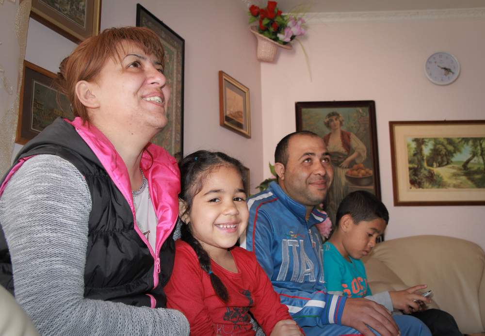 Ognyan Rajchev with his family.