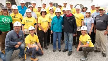 House and volunteer photos, Habitat for Humanity Carter Work Project Canada 2017
