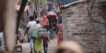  Beguntila informal settlement in Dhaka