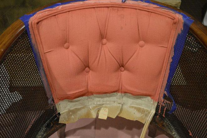 Painting upholstery
