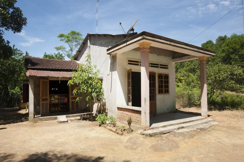 A white home in Vietnam.