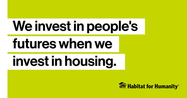 We invest in people's futures when we invest in housing