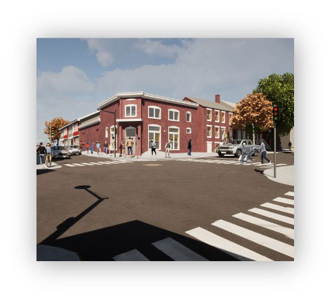 A rendering of The West All Saints Street Project -- after