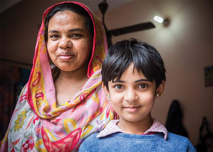 Lipi Ansari, 35, is investing in a good education for Faima, 9, who counts literature and English among her favorite subjects.
