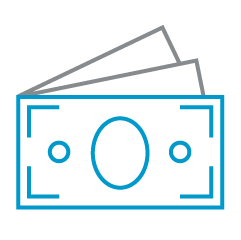 Lineart, dollar bills.