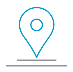 Lineart, a location pin.