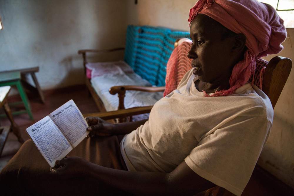Jane is the treasurer of her local savings group that was assisted by Habitat Kenya.