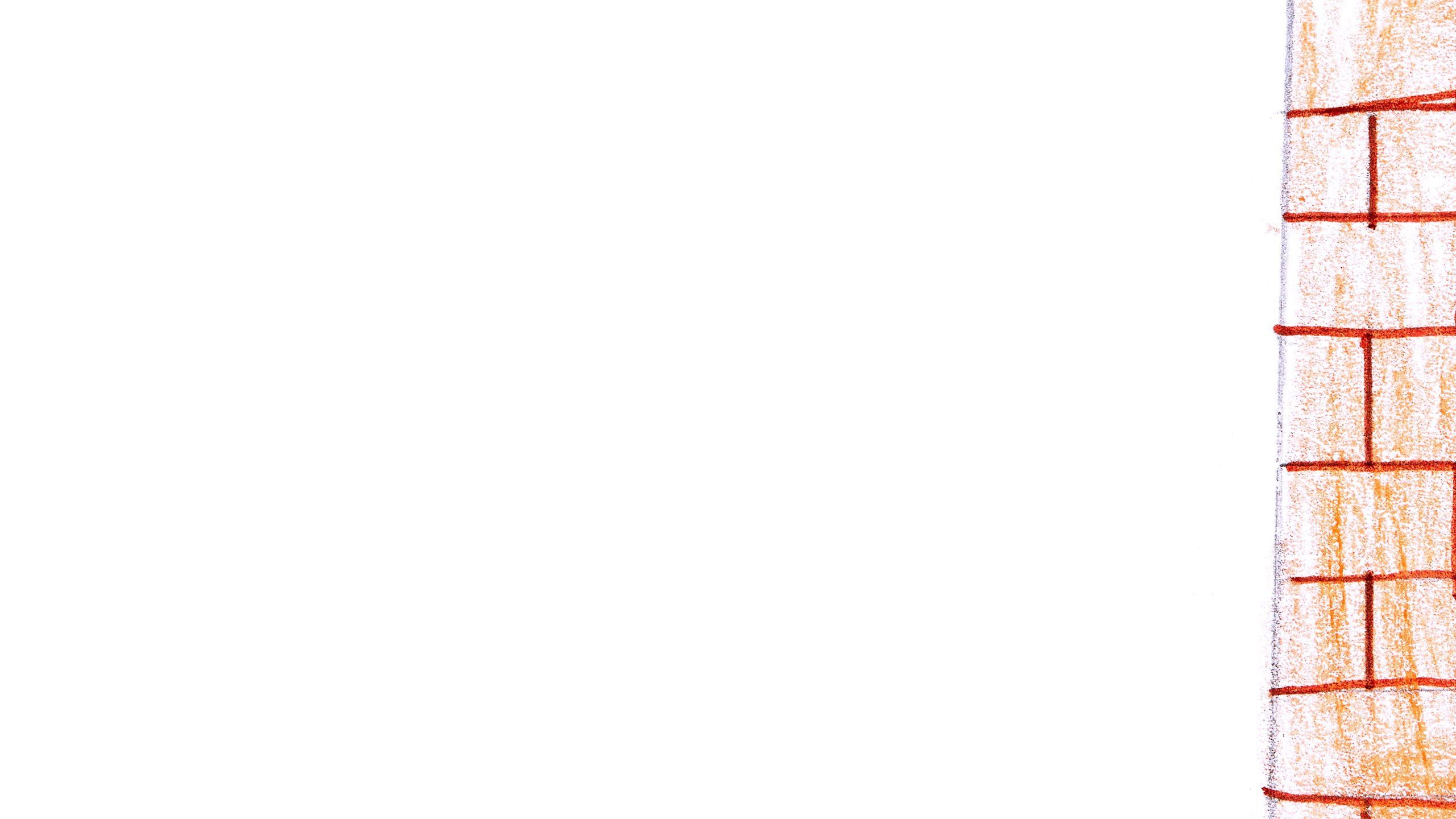 Decorative drawing of a brick wall.