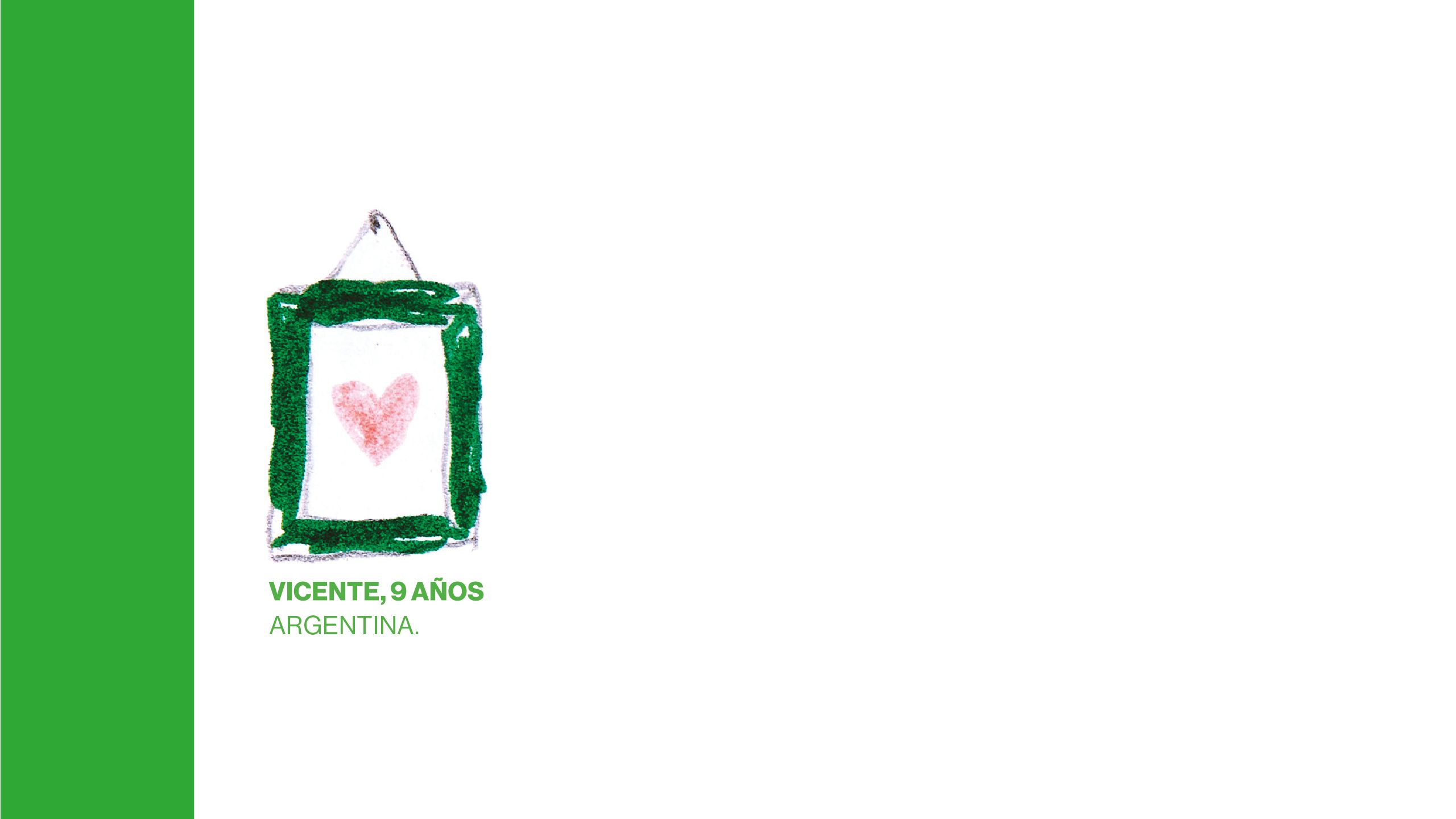 Dibujo de un cuadro colgado en la pared con un corazón en el medio.