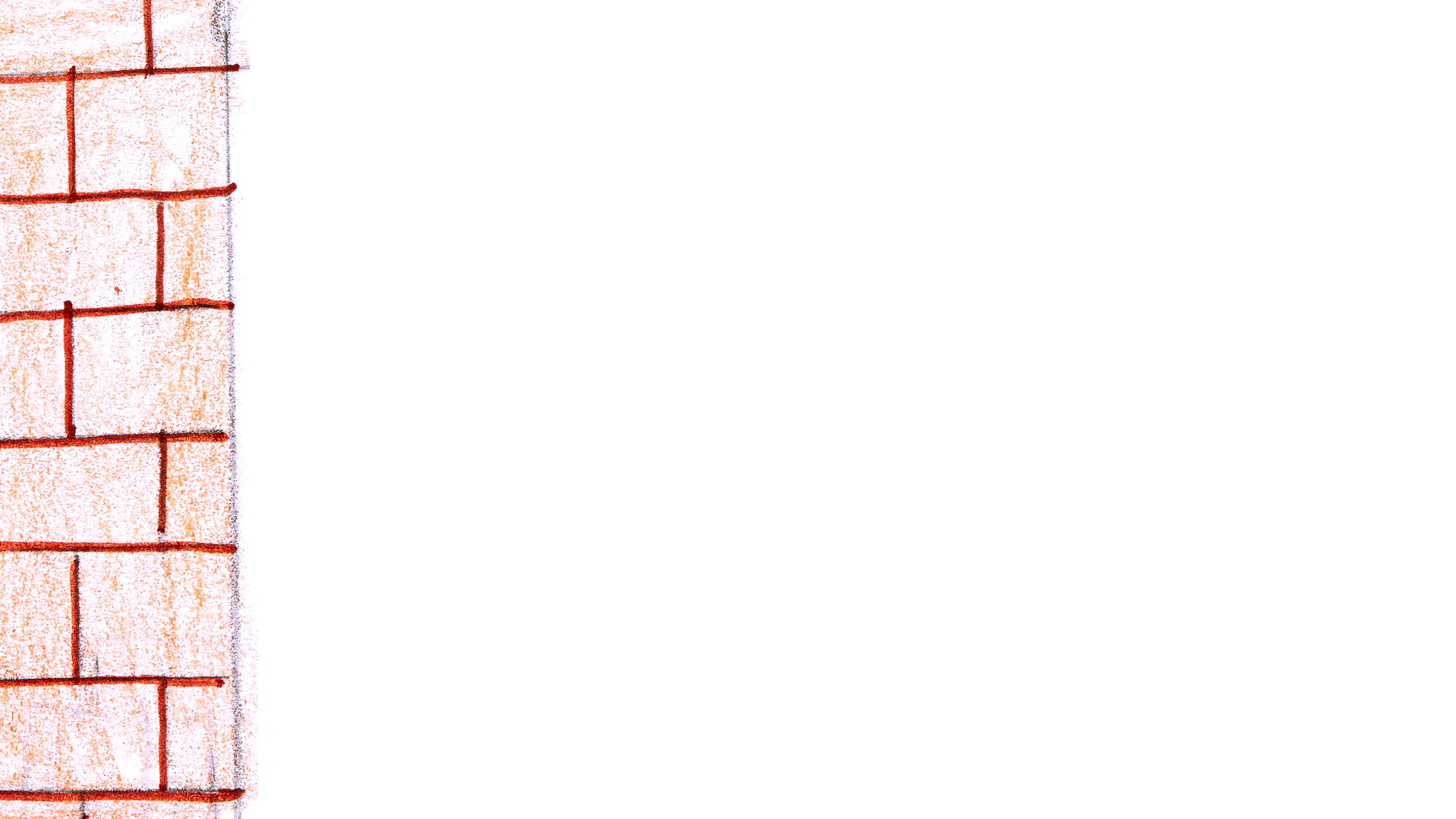 Dibujo decorativo de una pared de ladrillos.