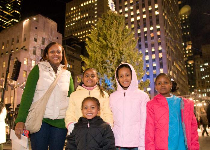 The Davisons traveled to New York City in 2007 to see the lighting of the Rockefeller Center Christmas Tree. Lumber from the tree was milled and used to help build the family’s home.