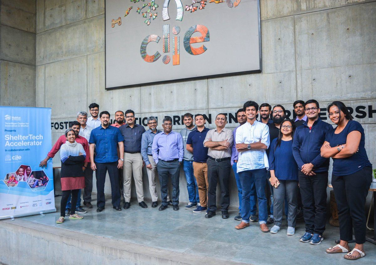 A group photo of those participating in a ShelterTech bootcamp.
