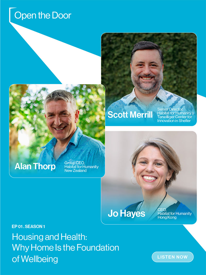 Speakers graphic for Open the Door podcast Episode 1