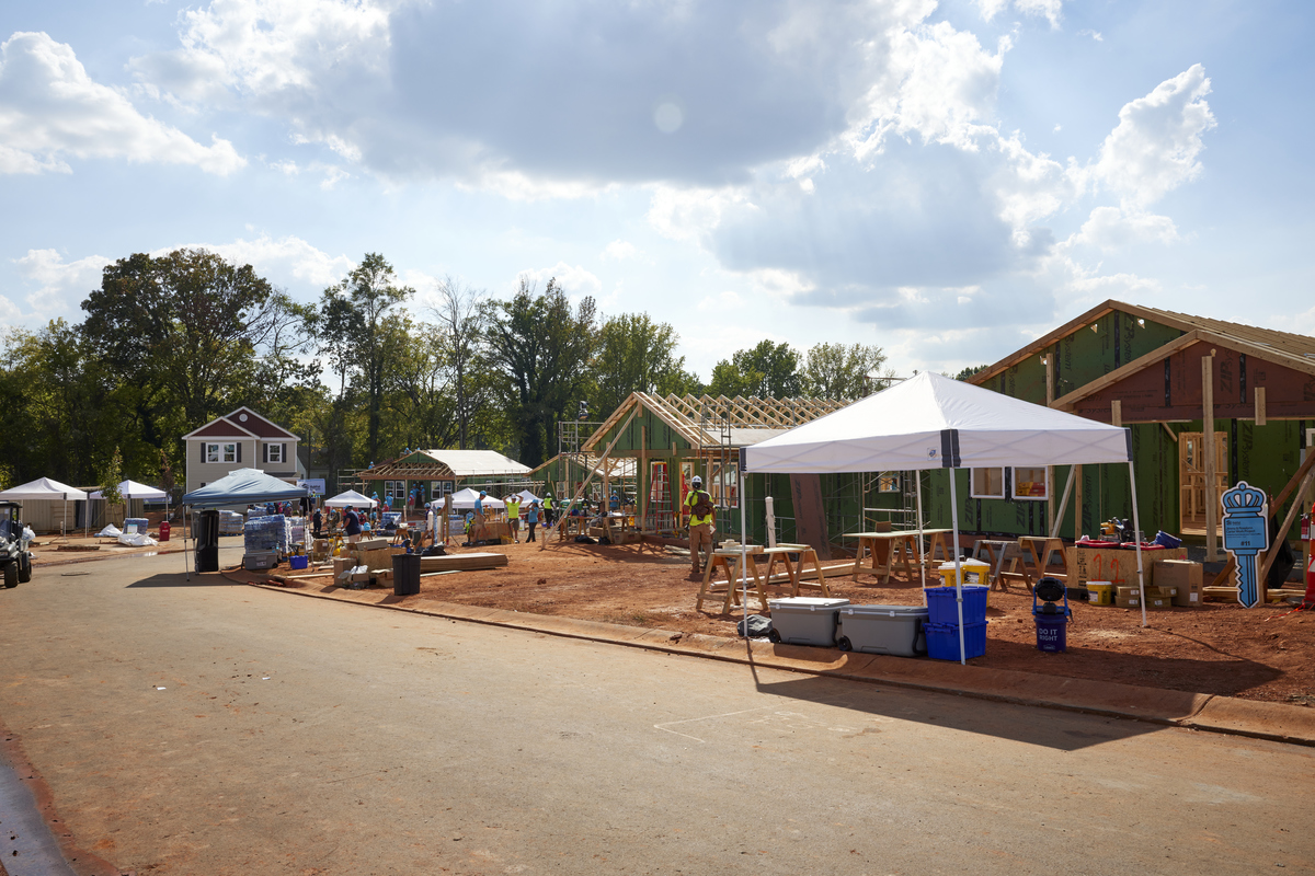 CWP23 build site on the evening of day 3