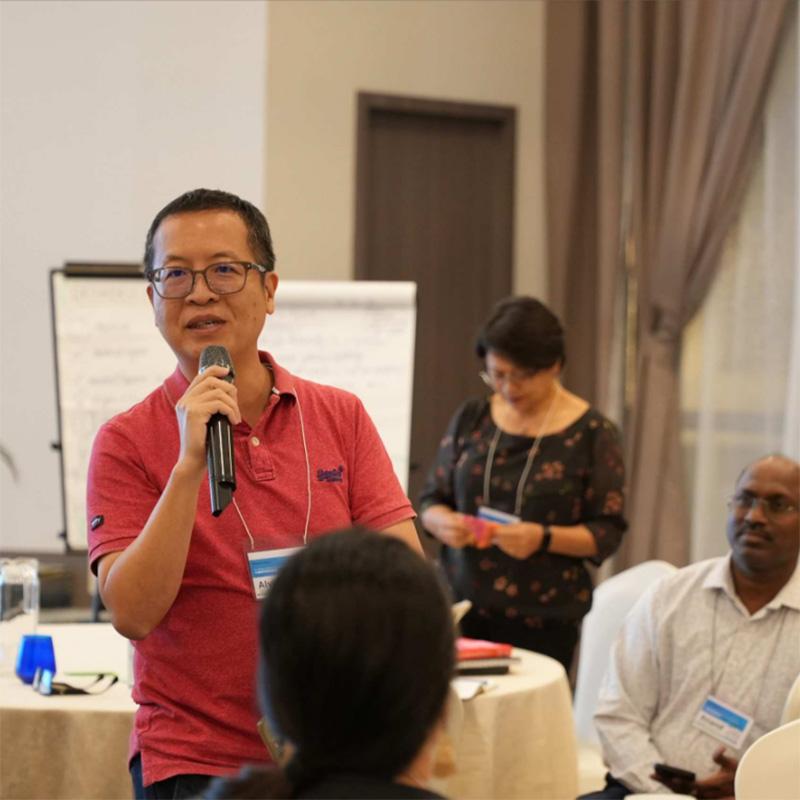 Habitat Singapore's acting board chair Alvin Liew at Habitat conference on Batam, Indonesia