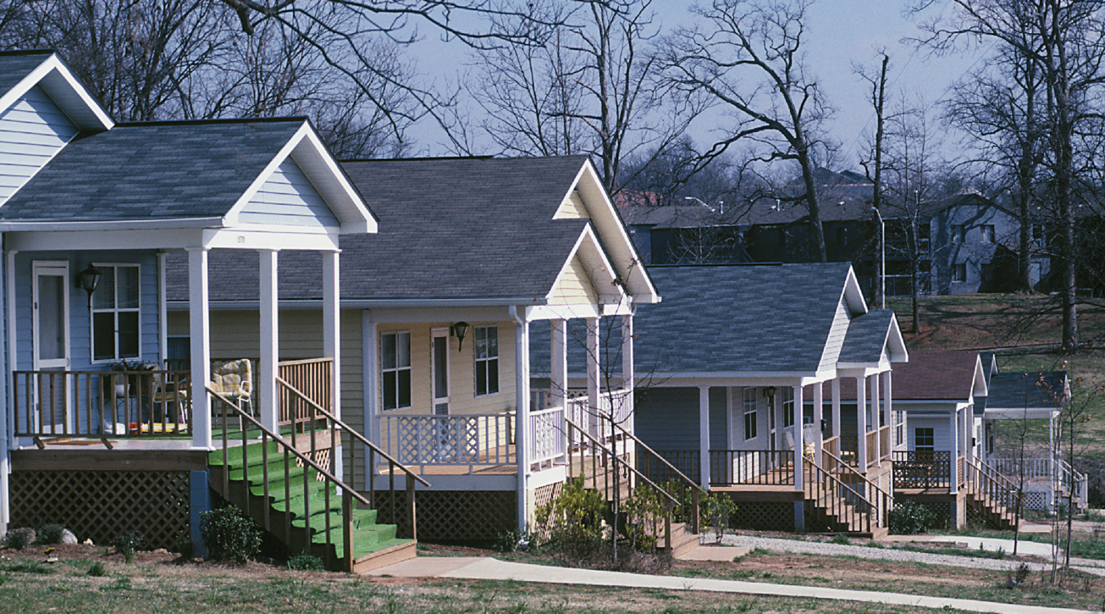 Row of Habitat for Humanity homes in Atlanta