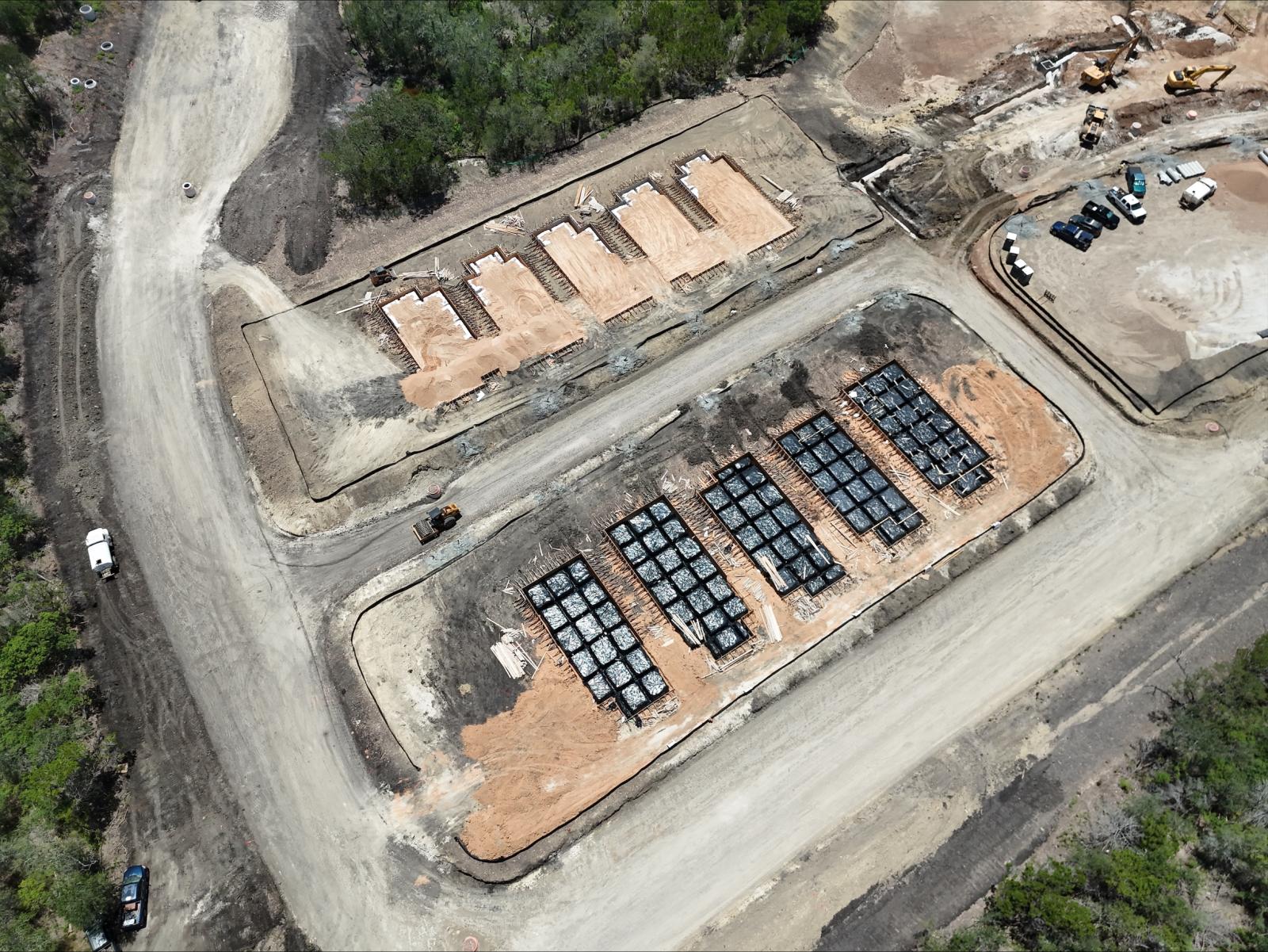 Aerial photo of Whisper Valley development.