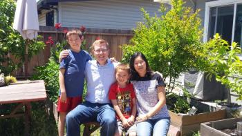 Evan, Kitte, James and Sean Anderson