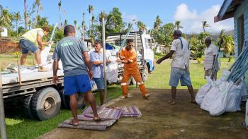 Carpenters, supplies, Cyclone Winston, Fiji