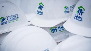 Habitat for Humanity Carter Work Project hard hats