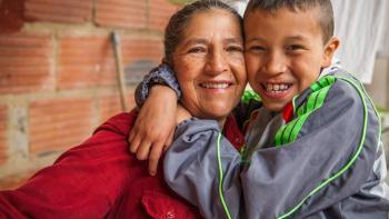 Luisa Salazar and son