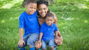 Homeowner LaShonda and her sons