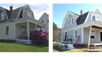 Renovation and Restoration before and in progress photo
