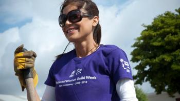 National Women Build Week volunteer