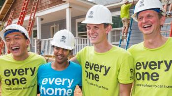 Habitat for Humanity young volunteers