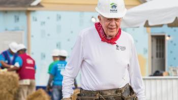 Former U.S. President Jimmy Carter shares the importance of service to others