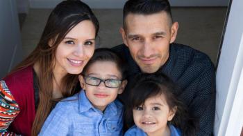 Judith with her family