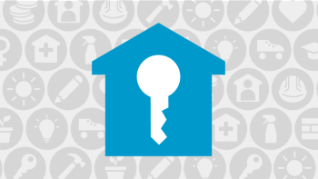 Home and key graphic