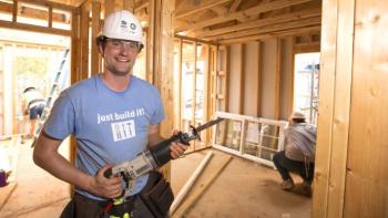 Habitat AmeriCorps member Colton Shaheen