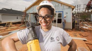 Habitat AmeriCorps member Vanessa Dingee