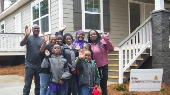 Habitat volunteers help build the Beloved Community.