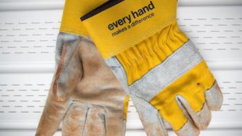 Gloves that say "every hand makes a difference."