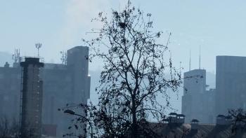 Photo: Skopje buildings in smoke
