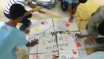 Artworks created by the youth