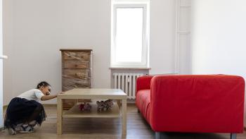 Photo: Esita is exploring her future home in Warsaw