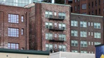 apartment buildings