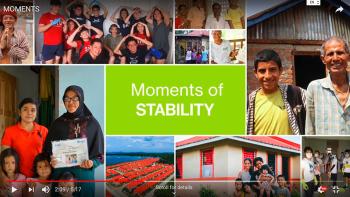 Screenshot from MOMENTS video to mark Habitat's 35th anniversary in Asia-Pacific