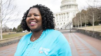 Adrienne Goolsby, VP of U.S. and Canada, Habitat for Humanity, during our annual Habitat on the Hill legislative conference that advocates for decent housing. 