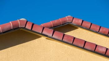 A close-up of a roof.