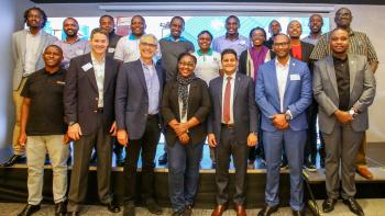 A group of business professionals on ShelterTech Kenya Accelerator Demo Day.