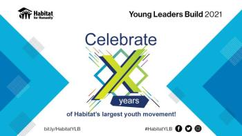 Graphic for 2021 Habitat Young Leaders Build campaign