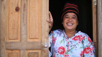 Samita rebuilt her house after the 2015 earthquake in Nepal