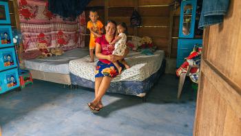 n Petén, Guatemala, Kathy has noticed an improvement in her children’s health after installing a concrete floor