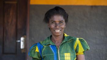 Joyce Kamavu of the Twapia neighborhood, is a Habitat Homeowner turned volunteer.