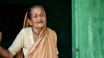 Older Bangladesh woman in doorway