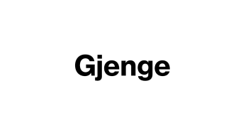 Gjenge text logo.